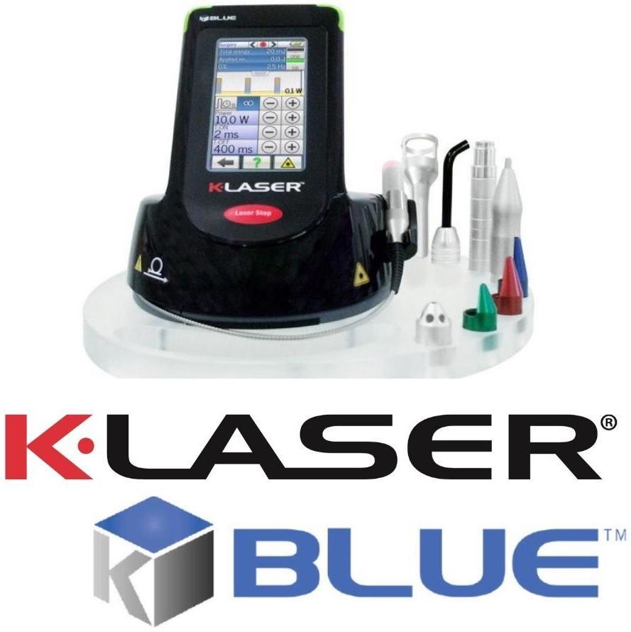 K Laser Blue Logos + Device